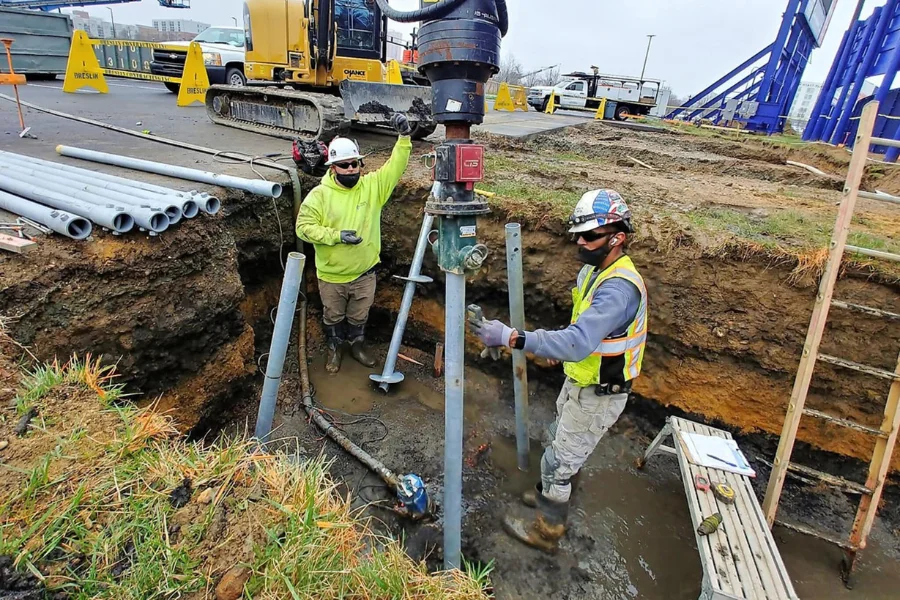 Helical Pier Installation (2)